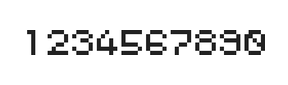 5×6数字点阵字体 ddN56AB0956