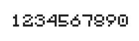 5×6数字点阵字体 ddN56AB0967