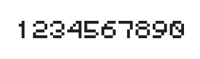 5×6数字点阵字体 ddN56AB0976