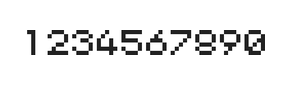 5×6数字点阵字体 ddN56AB0980