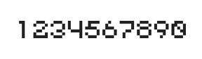 5×6数字点阵字体 ddN56AB0991