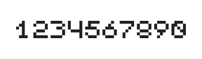 5×6数字点阵字体 ddN56AB0995