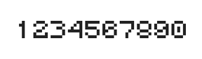 5×6数字点阵字体 ddN56AB1010