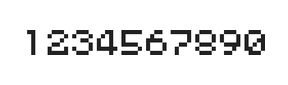 5×6数字点阵字体 ddN56AB1011