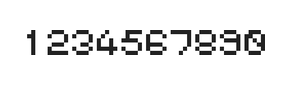 5×6数字点阵字体 ddN56AB1014