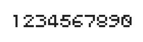 5×6数字点阵字体 ddN56AB1023