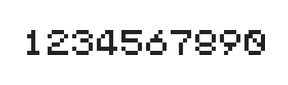 5×6数字点阵字体 ddN56AB1024