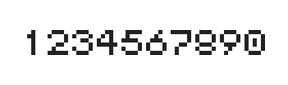5×6数字点阵字体 ddN56AB1025