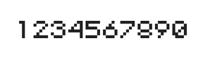 5×6数字点阵字体 ddN56AB1026