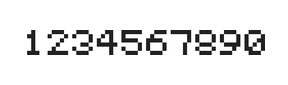 5×6数字点阵字体 ddN56AB1029