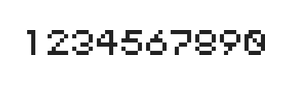 5×6数字点阵字体 ddN56AB1032