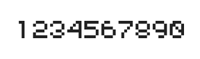 5×6数字点阵字体 ddN56AB1035
