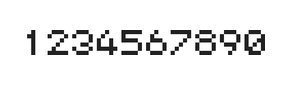 5×6数字点阵字体 ddN56AB1066
