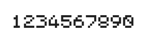 5×6数字点阵字体 ddN56AB1080