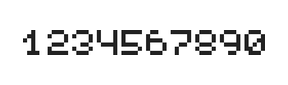 5×6数字点阵字体 ddN56AB1096