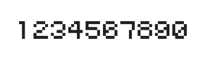 5×6数字点阵字体 ddN56AB1107