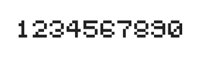 5×6数字点阵字体 ddN56AB1112