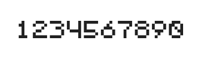 5×6数字点阵字体 ddN56AB1116