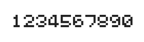 5×6数字点阵字体 ddN56AB1118