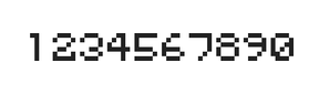 5×6数字点阵字体 ddN56AB1119
