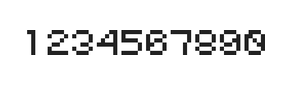 5×6数字点阵字体 ddN56AB1120