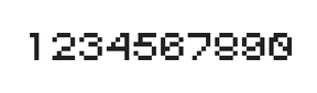 5×6数字点阵字体 ddN56AB1124