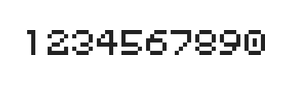5×6数字点阵字体 ddN56AB1126