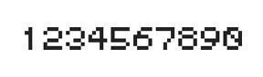5×6数字点阵字体 ddN56AB1127
