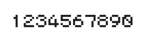 5×6数字点阵字体 ddN56AB1129