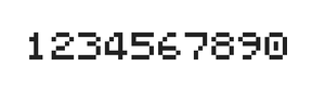 5×6数字点阵字体 ddN56AB1132