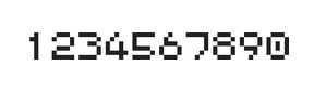 5×6数字点阵字体 ddN56AB1138