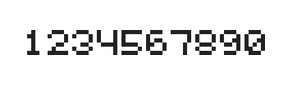 5×6数字点阵字体 ddN56AB1143