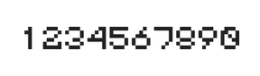 5×6数字点阵字体 ddN56AB1145