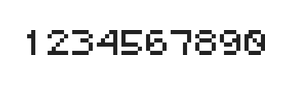 5×6数字点阵字体 ddN56AB1146