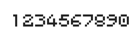 5×6数字点阵字体 ddN56AB1147
