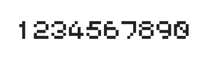 5×6数字点阵字体 ddN56AB1154