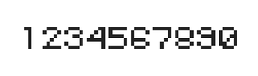 5×6数字点阵字体 ddN56AB1160