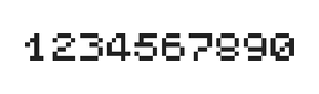 5×6数字点阵字体 ddN56AB1162