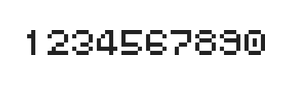 5×6数字点阵字体 ddN56AB1163