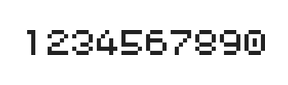 5×6数字点阵字体 ddN56AB1169