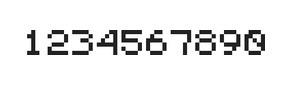 5×6数字点阵字体 ddN56AB1171