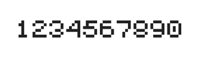 5×6数字点阵字体 ddN56AB1178