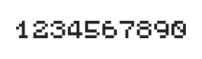 5×6数字点阵字体 ddN56AB1185