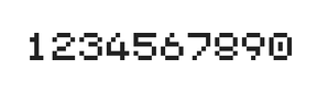 5×6数字点阵字体 ddN56AB1188