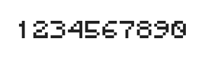 5×6数字点阵字体 ddN56AB1203