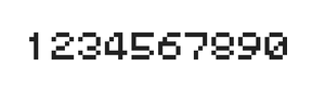 5×6数字点阵字体 ddN56AB1207
