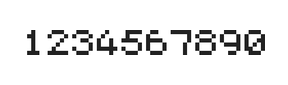 5×6数字点阵字体 ddN56AB1208
