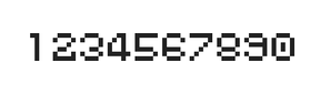 5×6数字点阵字体 ddN56AB1210