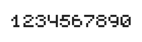 5×6数字点阵字体 ddN56AB1211