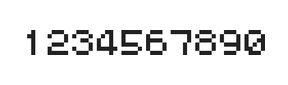 5×6数字点阵字体 ddN56AB1216